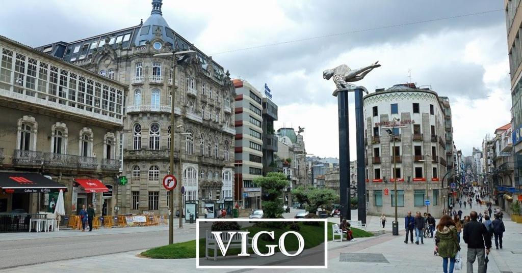 ויגו Apartamento Vacacional En Playa Del Vao - Corujo מראה חיצוני תמונה